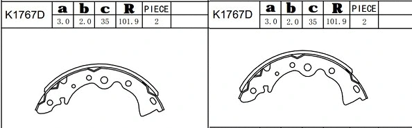 Brake Shoe Set (K1767D)