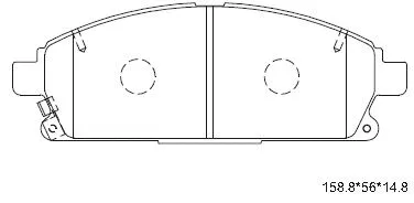 Brake Pad Set, disc brake (KD1735H)