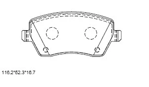 Brake Pad Set, disc brake (KD7785F)