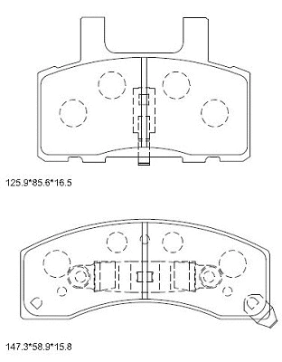 Brake Pad Set, disc brake (KD6761)
