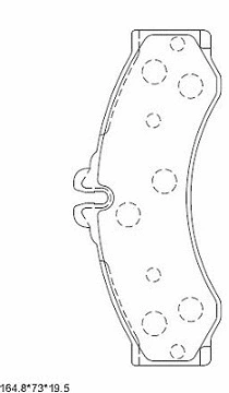 Brake Pad Set, disc brake (KD7776)