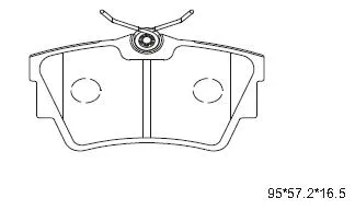 Brake Pad Set, disc brake (KD1518)