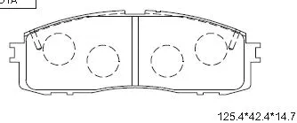 Brake Pad Set, disc brake (KD2733)