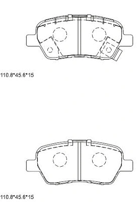 Brake Pad Set, disc brake (KD1789)