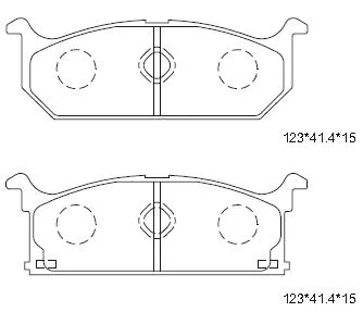 Brake Pad Set, disc brake (KD3754)