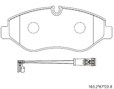 Brake Pad Set, disc brake (KD7515)