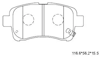 Brake Pad Set, disc brake (KD3718)