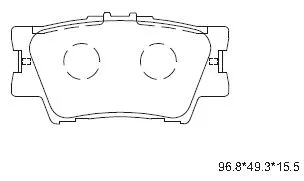 Brake Pad Set, disc brake (KD2772)