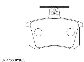 Brake Pad Set, disc brake (KD7716)