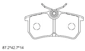 Brake Pad Set, disc brake (KD6512)