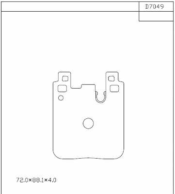 Brake Pad Set, disc brake (KD7049)
