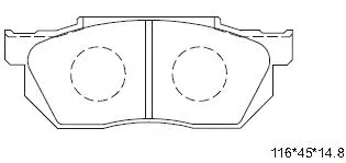 Brake Pad Set, disc brake (KD1711)