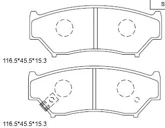 Brake Pad Set, disc brake (KD3717)