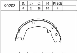 Brake Shoe Set (K0203)