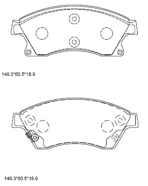 Brake Pad Set, disc brake (KD6517)