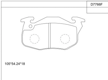 Brake Pad Set, disc brake (KD7766F)