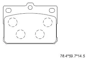 Brake Pad Set, disc brake (KD4617)