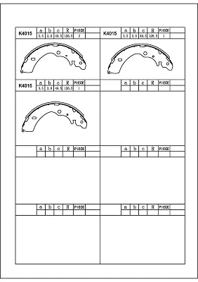 Brake Shoe Set (K4734F)
