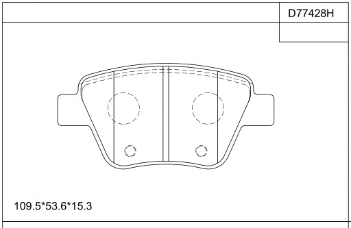 Brake Pad Set, disc brake (KD77428H)