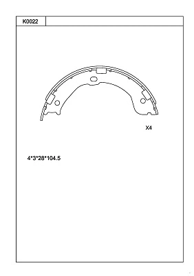 Brake Shoe Set (K0022)