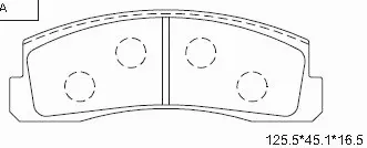 Brake Pad Set, disc brake (KD8703D)