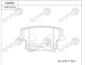 Brake Pad Set, disc brake (KD6569)