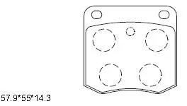 Brake Pad Set, disc brake (KD1742)