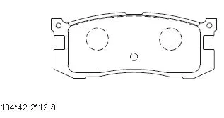 Brake Pad Set, disc brake (KD3751)