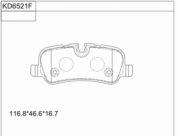 Brake Pad Set, disc brake (KD6521F)