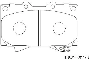 Brake Pad Set, disc brake (KD2208)