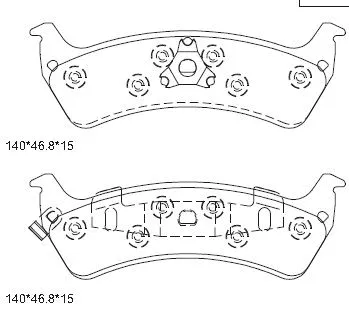 Brake Pad Set, disc brake (KD6772)