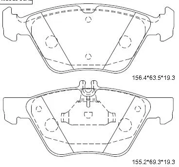 Brake Pad Set, disc brake (KD7762)