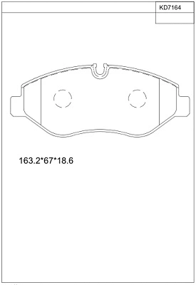 Brake Pad Set, disc brake (KD7164)