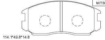 Brake Pad Set, disc brake (KD4718)