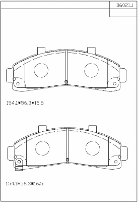 Brake Pad Set, disc brake (KD6021)