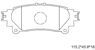 Brake Pad Set, disc brake (KD2504)