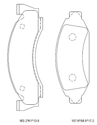 Brake Pad Set, disc brake (KD6325)
