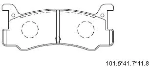 Brake Pad Set, disc brake (KD3753)