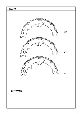 Brake Shoe Set (K0749)