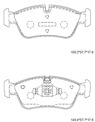 Brake Pad Set, disc brake (KD7550)