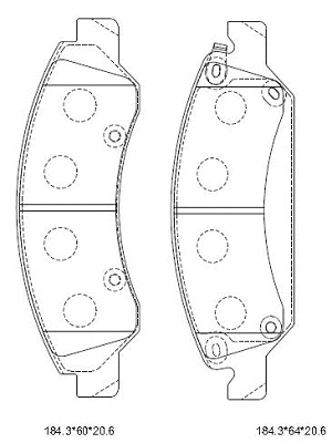 Brake Pad Set, disc brake (KD6795)