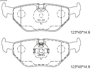 Brake Pad Set, disc brake (KD6737)
