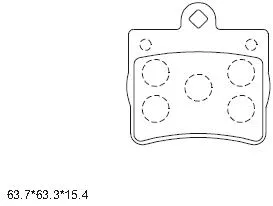 Brake Pad Set, disc brake (KD7573)