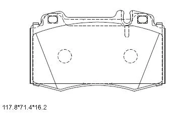 Brake Pad Set, disc brake (KD7742)