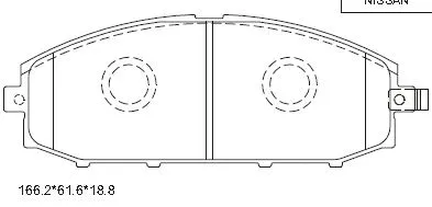 Brake Pad Set, disc brake (KD1764)