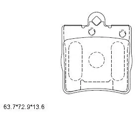 Brake Pad Set, disc brake (KD7740)