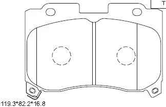 Brake Pad Set, disc brake (KD2762)