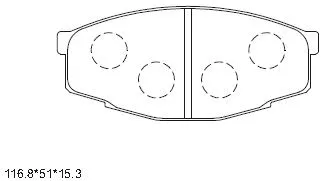 Brake Pad Set, disc brake (KD2757)
