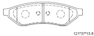 Brake Pad Set, disc brake (KD9726)