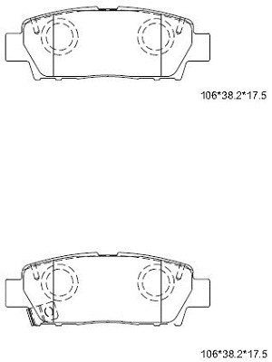 Brake Pad Set, disc brake (KD2702)